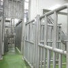 Exit from the depot to the box for stunning cattle Exit from the depot to the box for stunning cattle